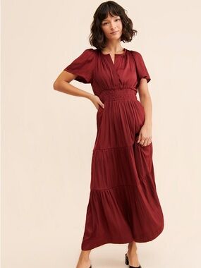 chinese dress ladies Maxi Dress With Bow Tie-up – ATSU main image 1